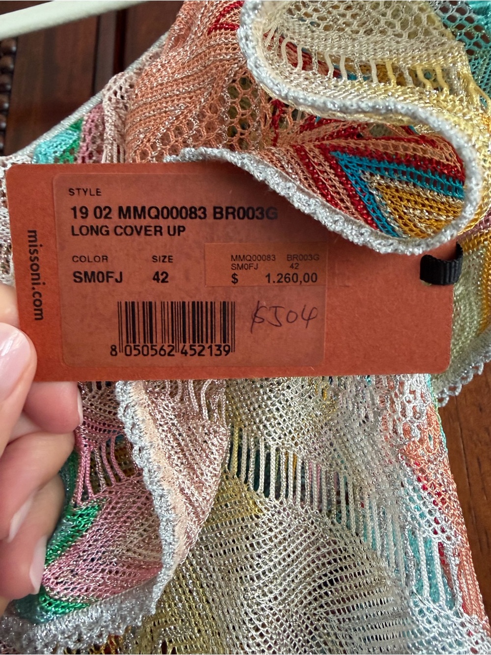 Missoni coverup NWT size M - Picture 3 of 6